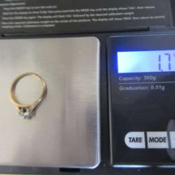 Pinky Diamond Ring 10-14K - Picture 4 of 8